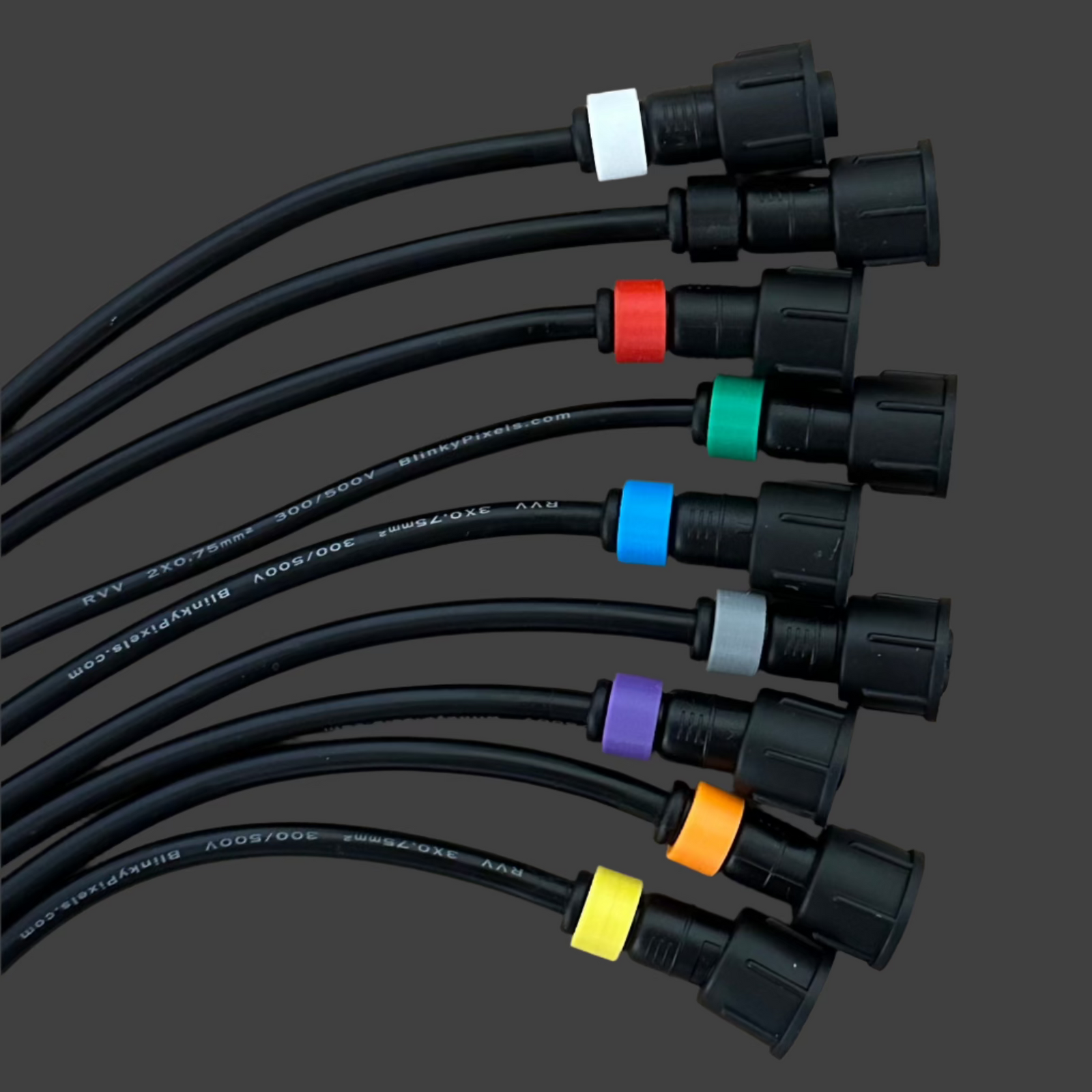 Blank ID Clip for RGB Pixel Extensions and Pigtails