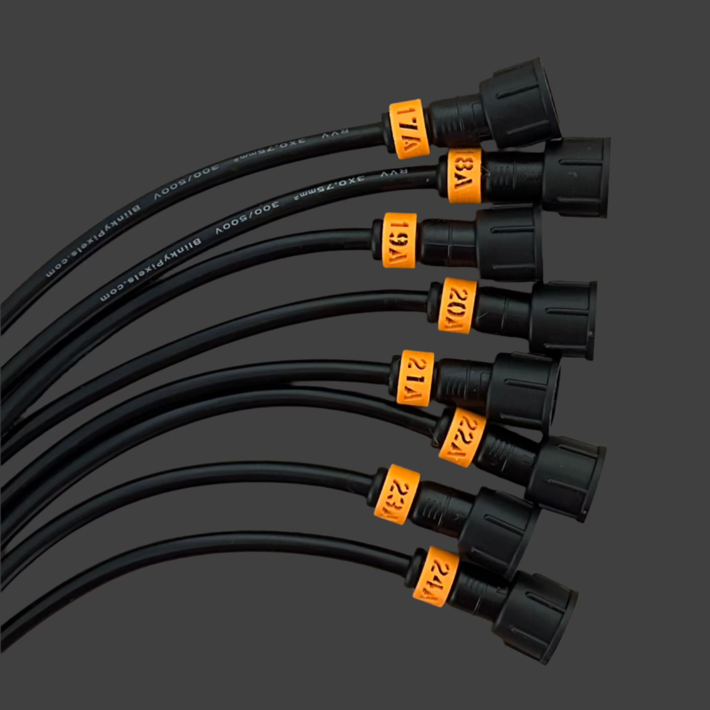 Cable ID Clip Smart Receiver Set 17-24 A Orange