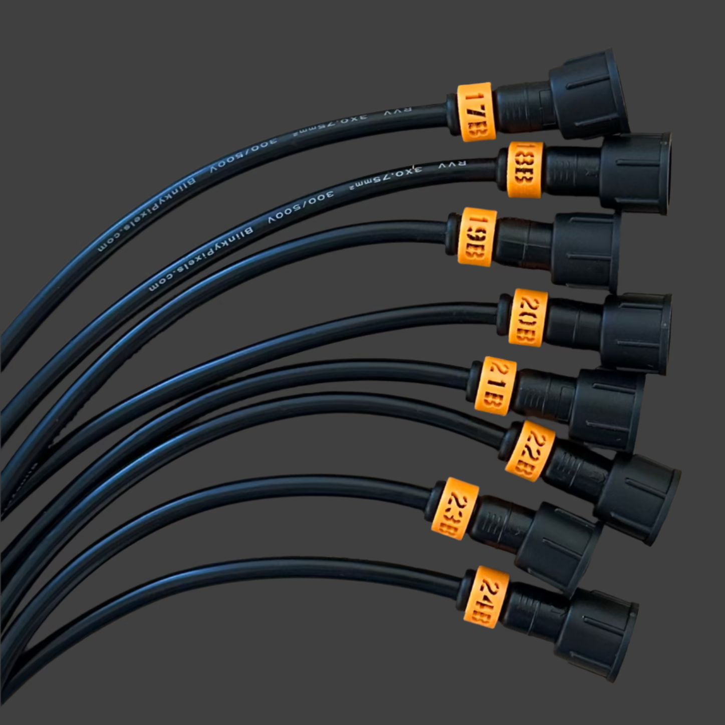 Cable ID Clip Smart Receiver Set 17-24 B Orange