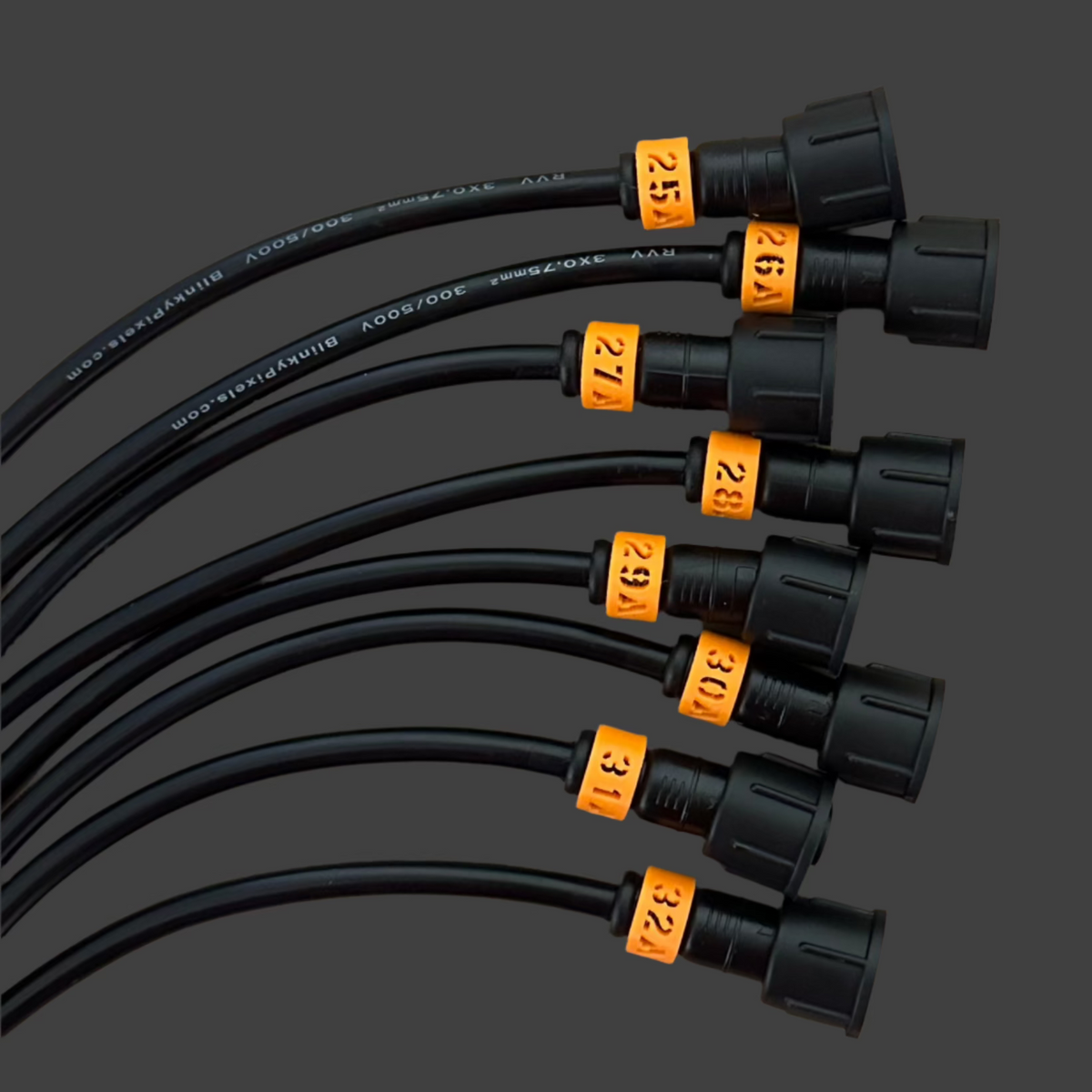 Cable ID Clip Smart Receiver Set 25-32 A Orange
