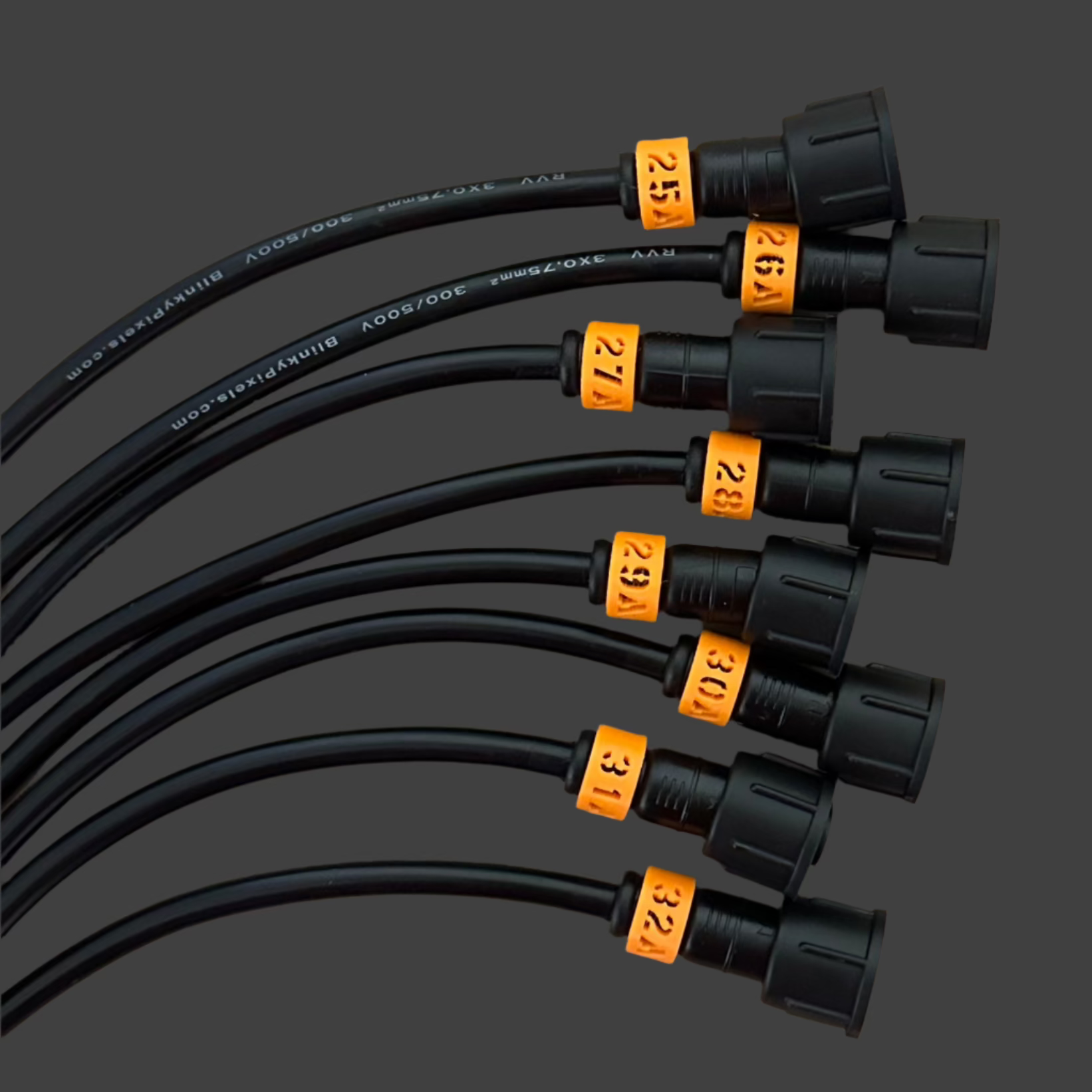 Cable ID Clip Smart Receiver Set 25-32 A Orange