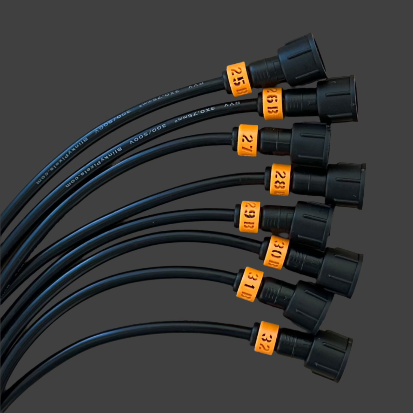 Cable ID Clip Smart Receiver Set 25-32 B Orange