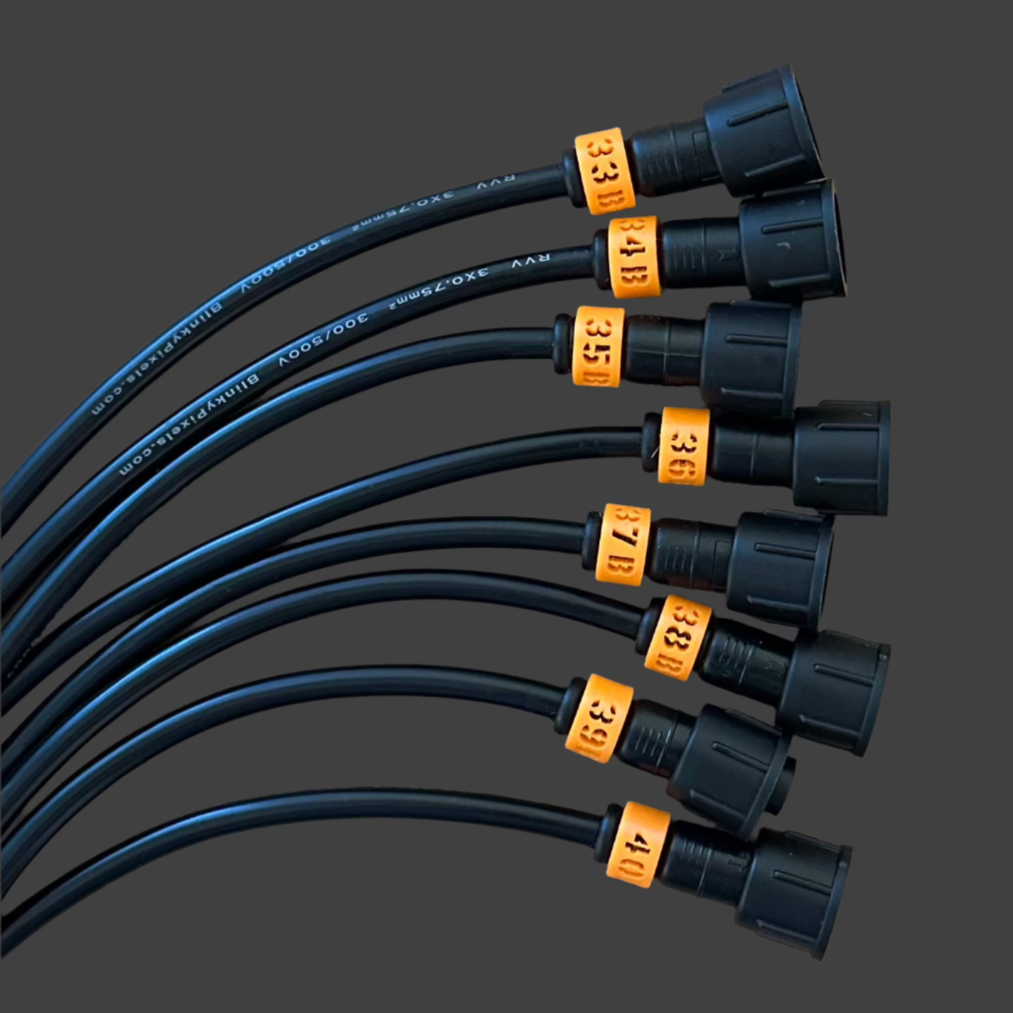 Cable ID Clip Smart Receiver Set 33-40 B Orange