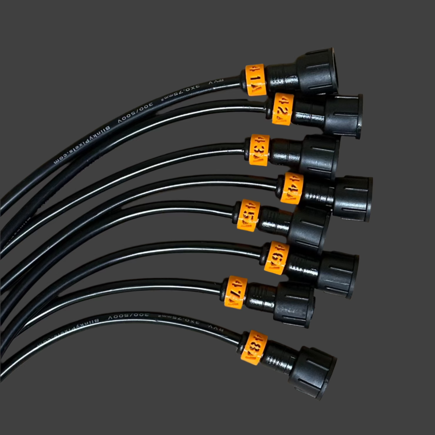 Cable ID Clip Smart Receiver Set 41-48 A Orange