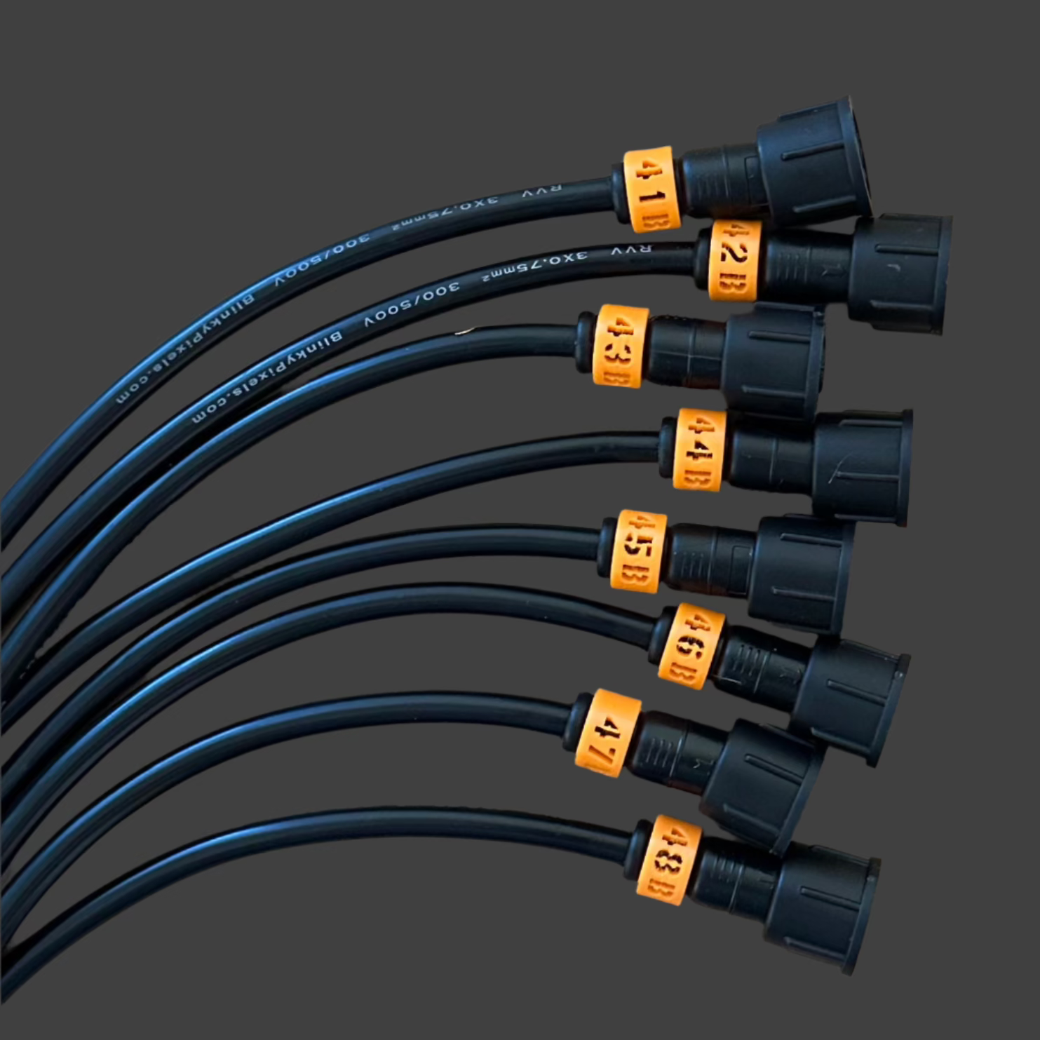 Cable ID Clip Smart Receiver Set 41-48 B Orange