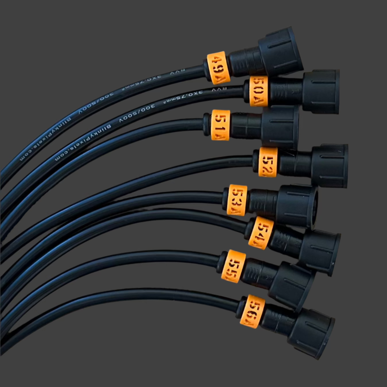 Cable ID Clip Smart Receiver Set 49-56 A Orange