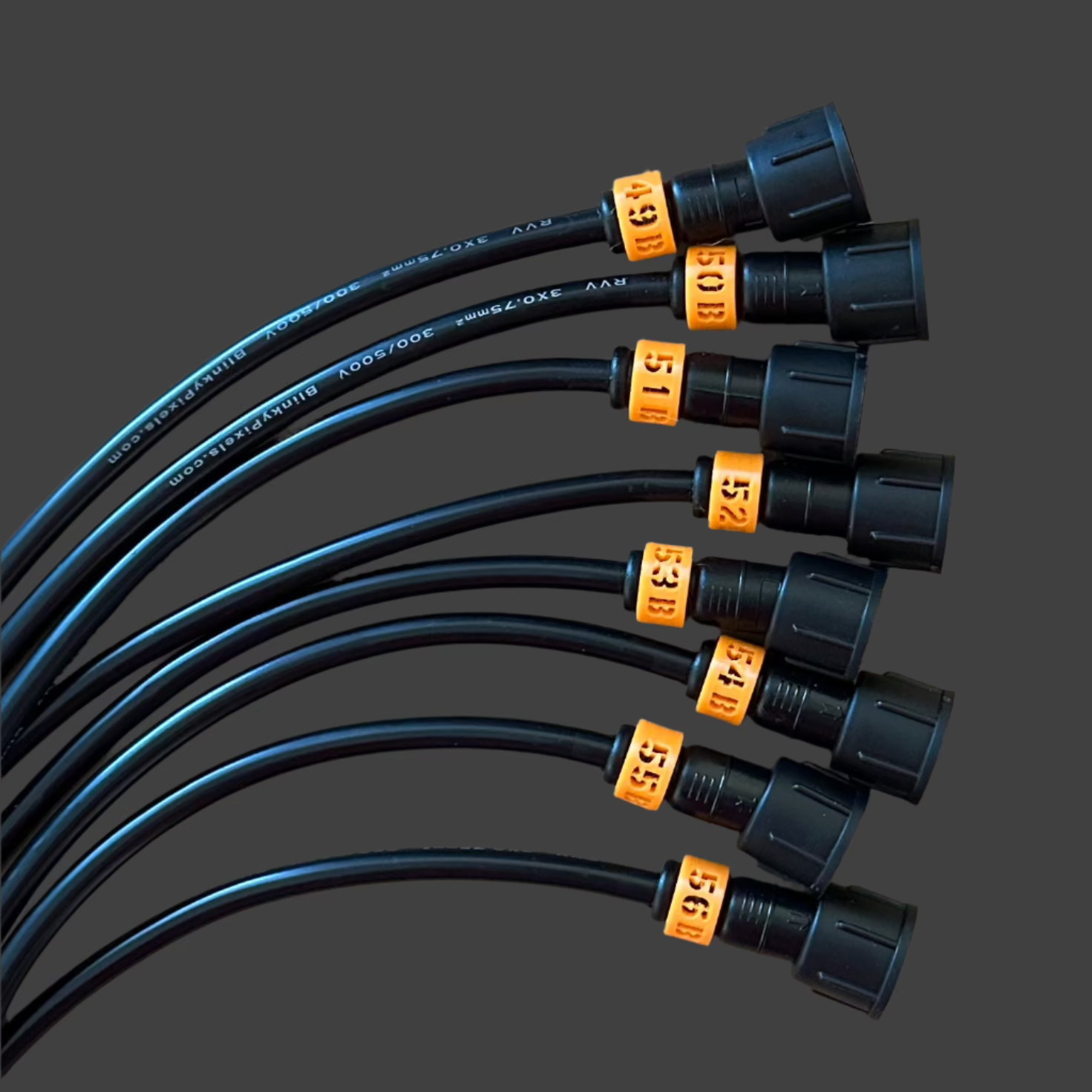 Cable ID Clip Smart Receiver Set 49-56 B Orange