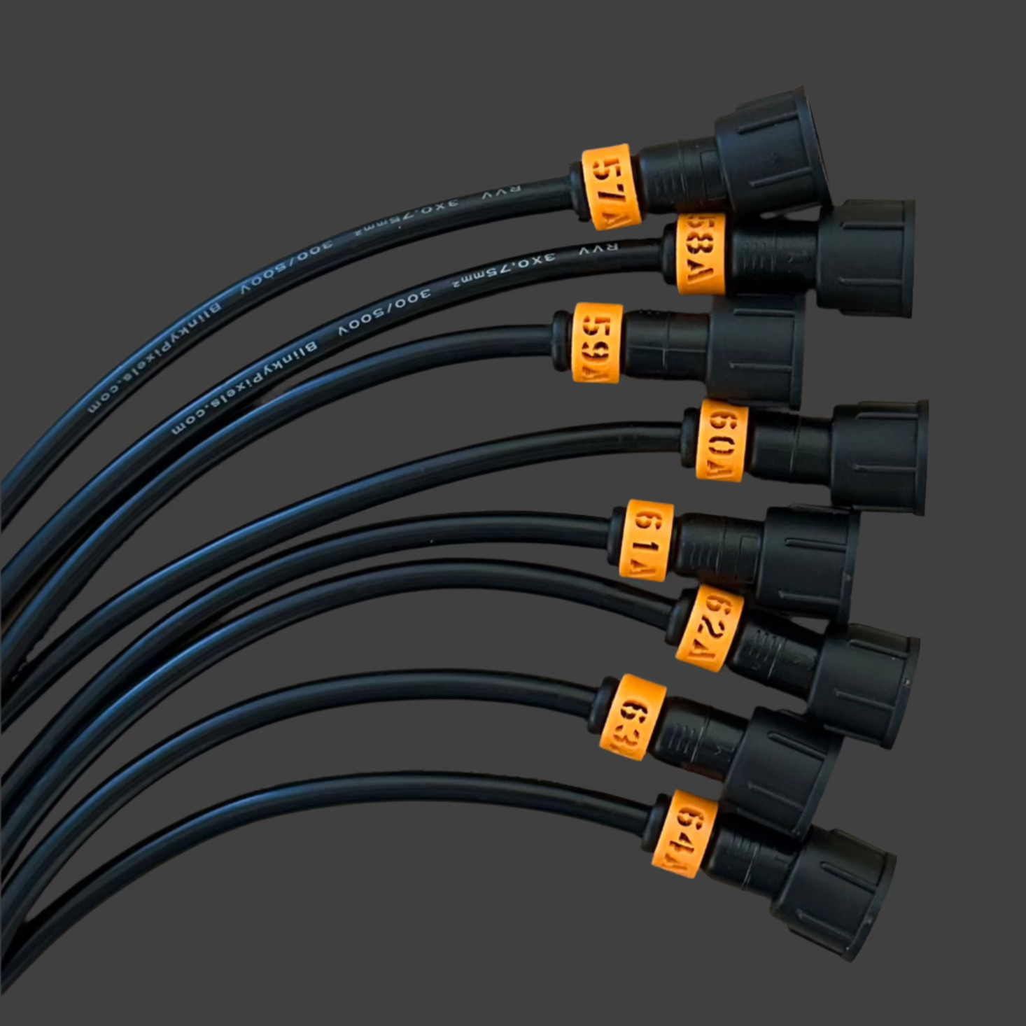 Cable ID Clip Smart Receiver Set 57-64 A Orange