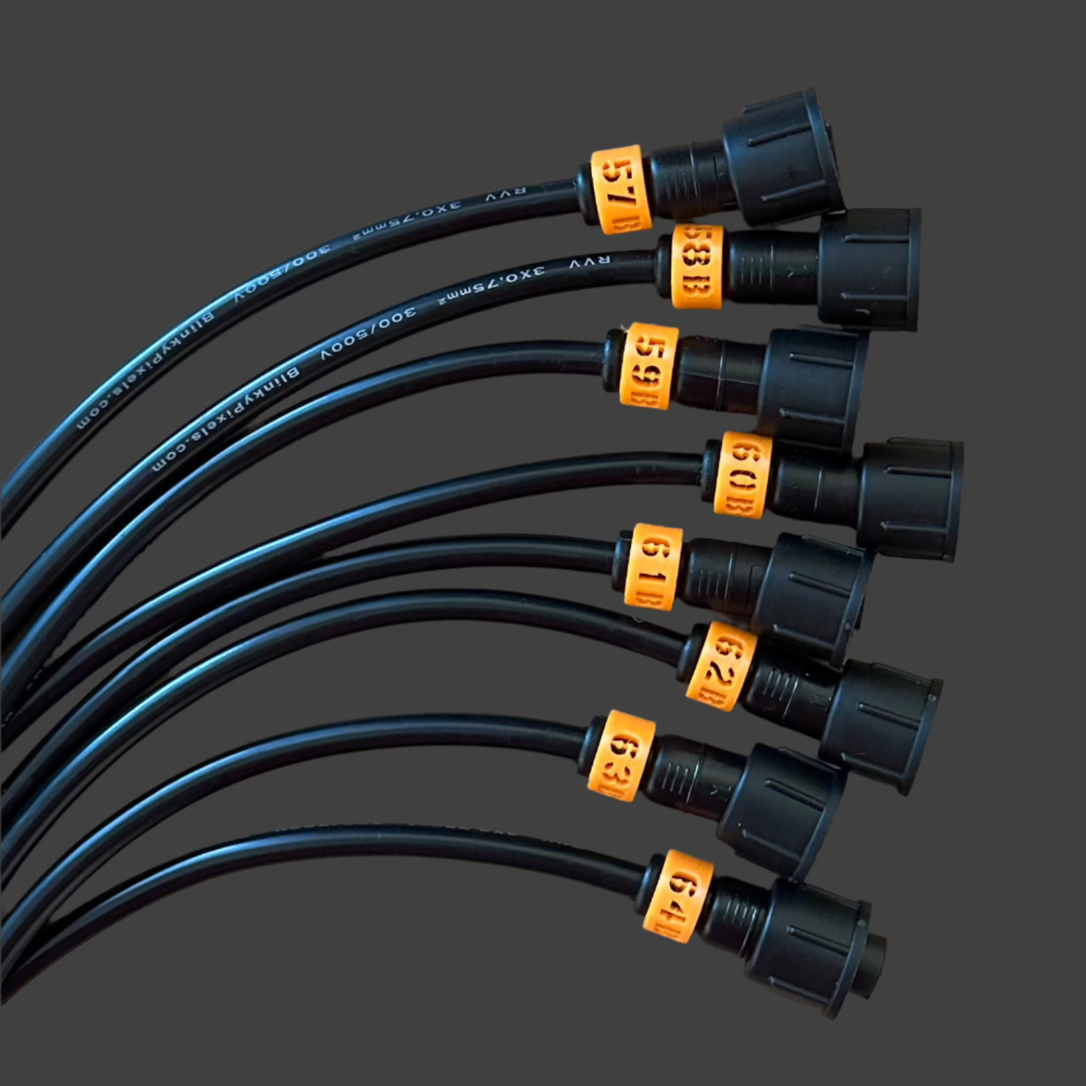 Cable ID Clip Smart Receiver Set 57-64 B Orange