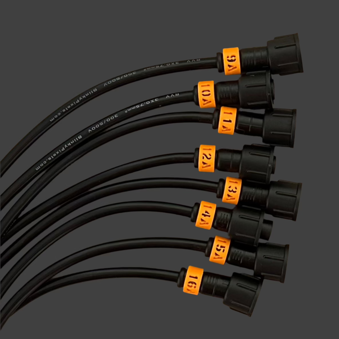 Cable ID Clip Smart Receiver Set 9-16 A Orange