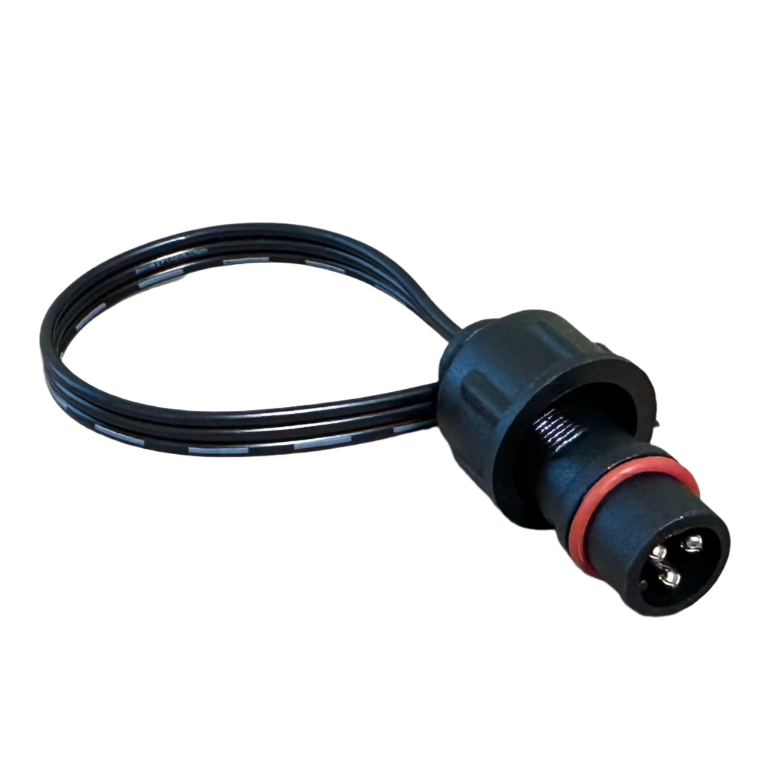 Pigtail - Ray Wu - 3 Core - 8in - Flat Wire - Black