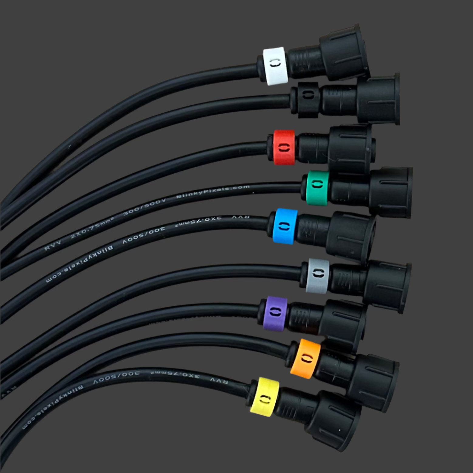 Number 0 ID Clip for RGB Pixel Extensions and Pigtails