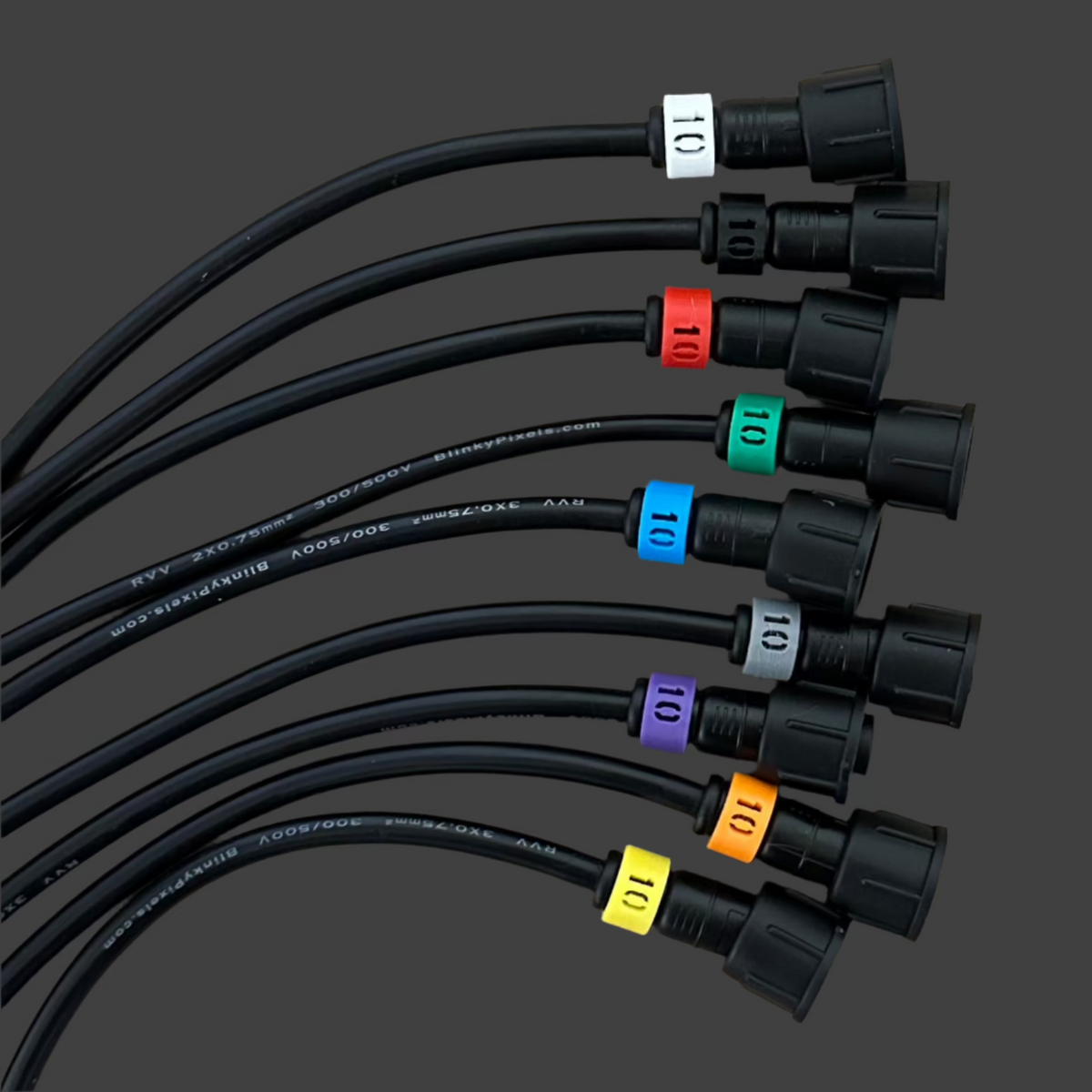 Number 10 ID Clip for RGB Pixel Extensions and Pigtails