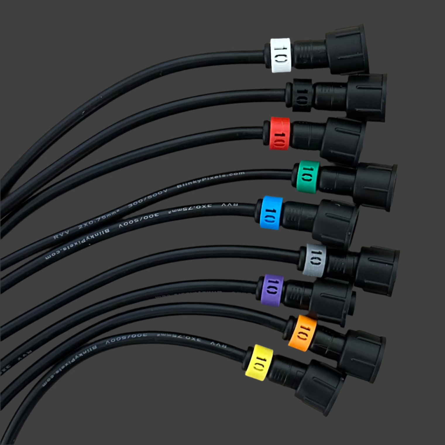 Number 10 ID Clip for RGB Pixel Extensions and Pigtails
