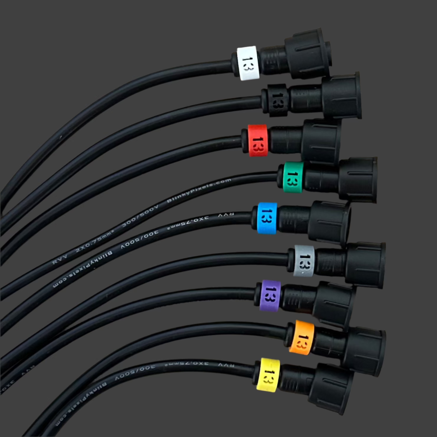 Number 13 ID Clip for RGB Pixel Extensions and Pigtails