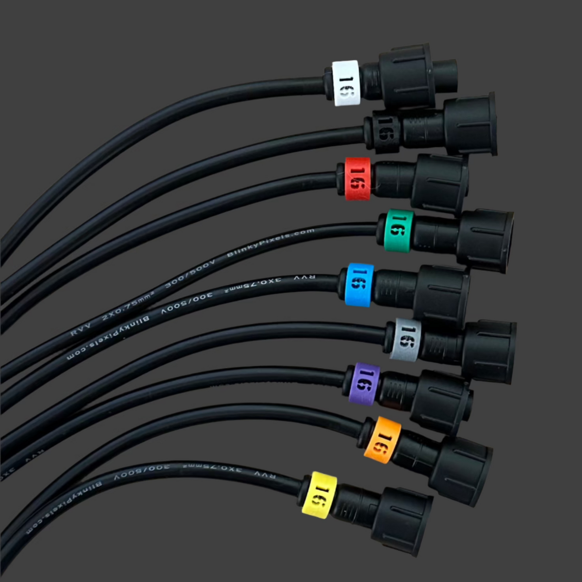 Number 16 ID Clip for RGB Pixel Extensions and Pigtails