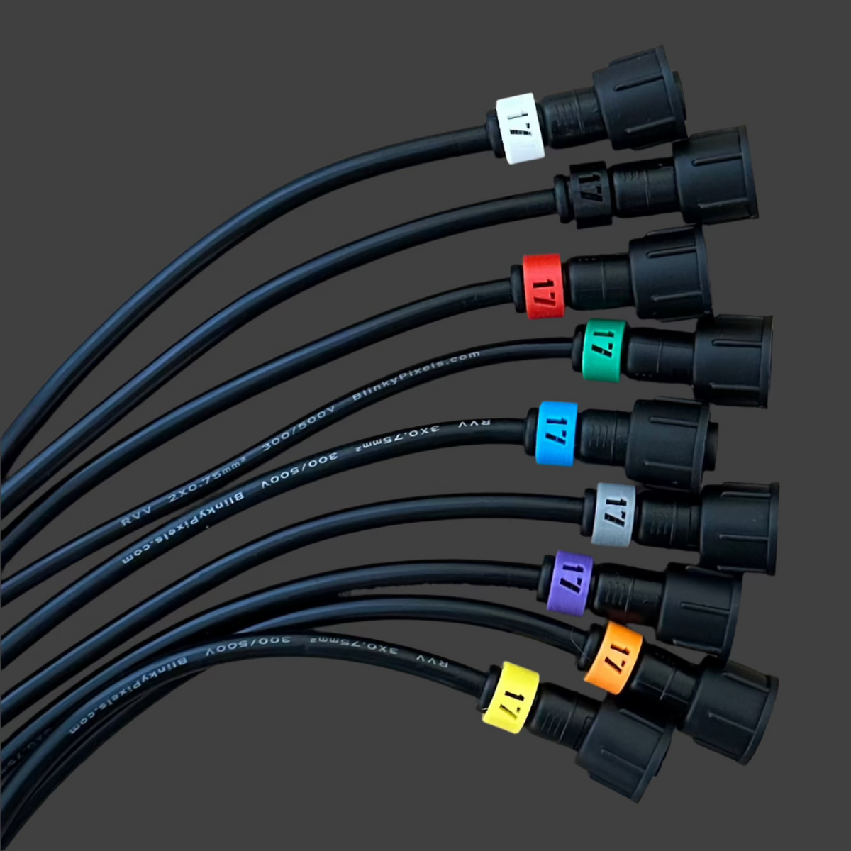 Number 17 ID Clip for RGB Pixel Extensions and Pigtails