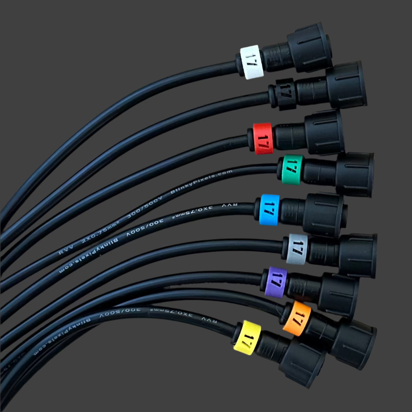 Number 17 ID Clip for RGB Pixel Extensions and Pigtails