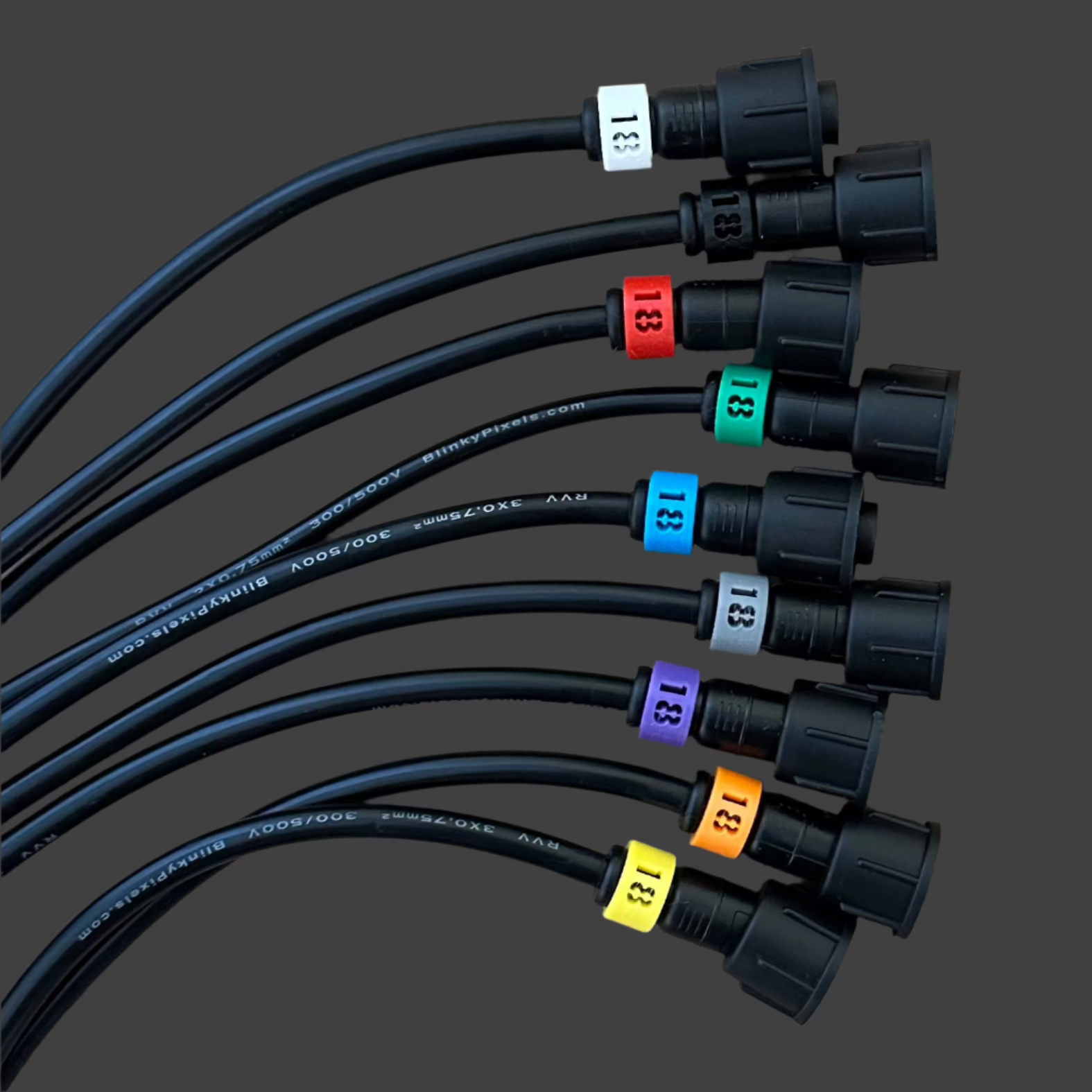 Number 18 ID Clip for RGB Pixel Extensions and Pigtails
