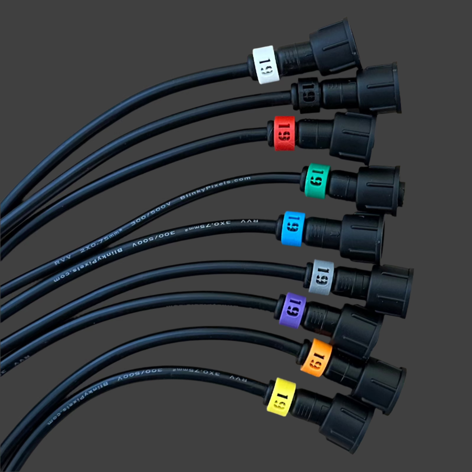 Number 19 ID Clip for RGB Pixel Extensions and Pigtails