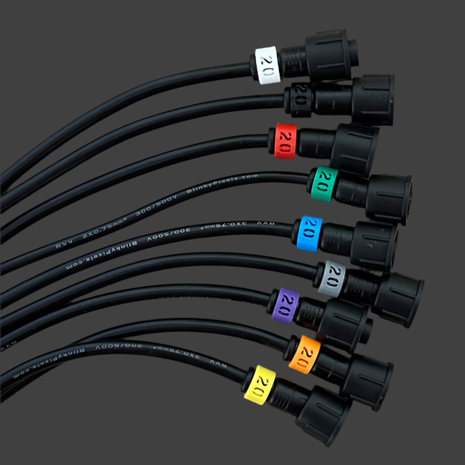 Number 20 ID Clip for RGB Pixel Extensions and Pigtails