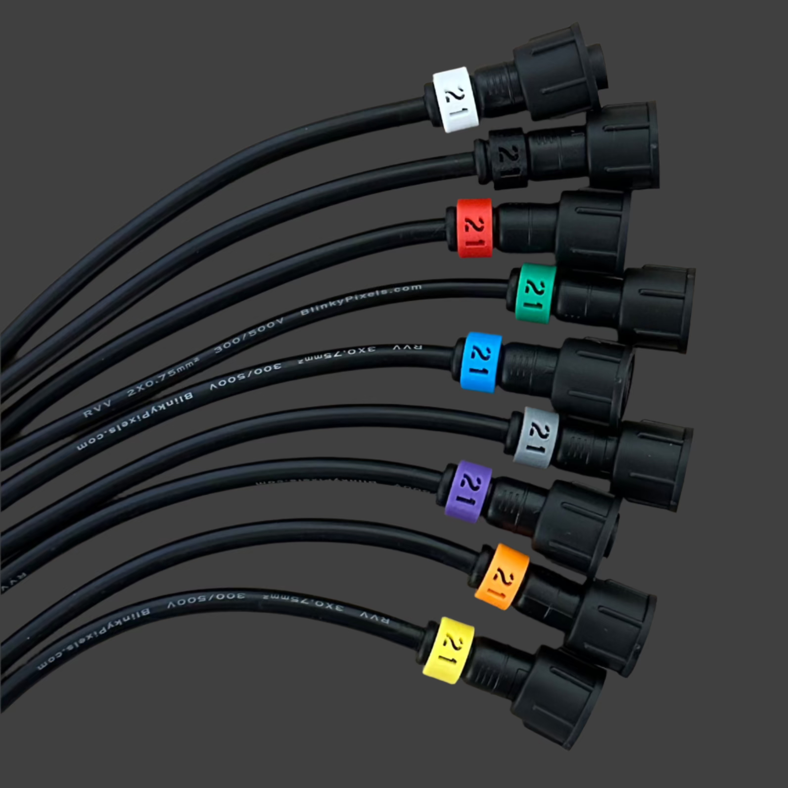 Number 21 ID Clip for RGB Pixel Extensions and Pigtails