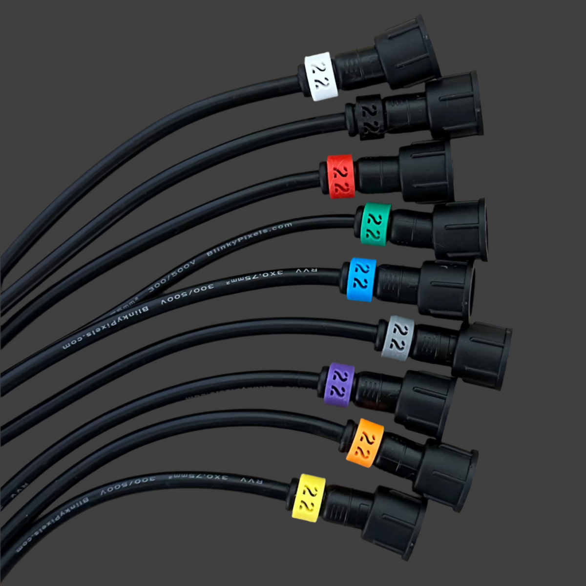 Number 22 ID Clip for RGB Pixel Extensions and Pigtails