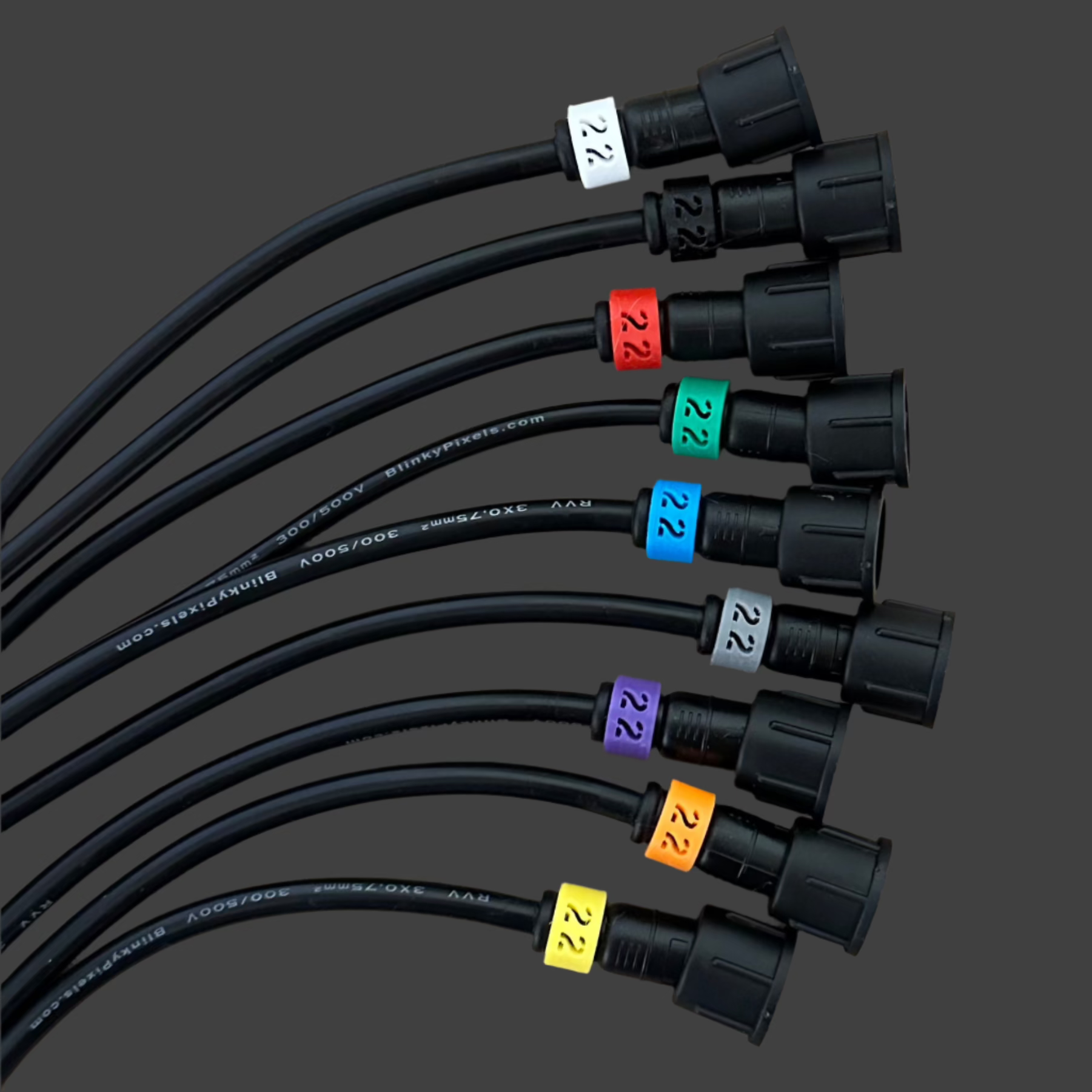 Number 22 ID Clip for RGB Pixel Extensions and Pigtails