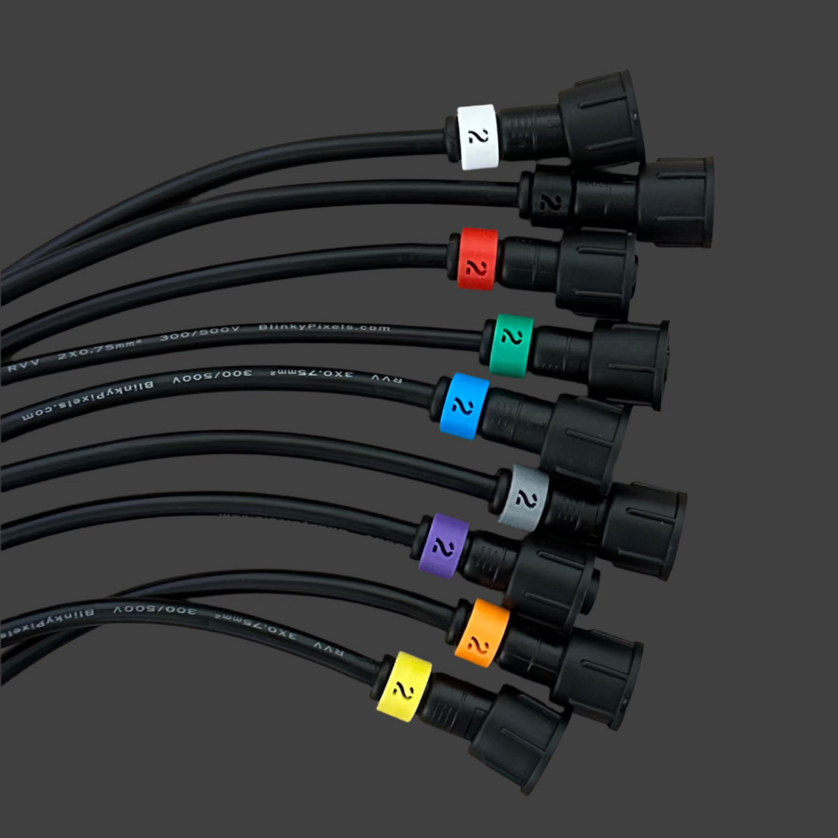 Number 2 ID Clip for RGB Pixel Extensions and Pigtails