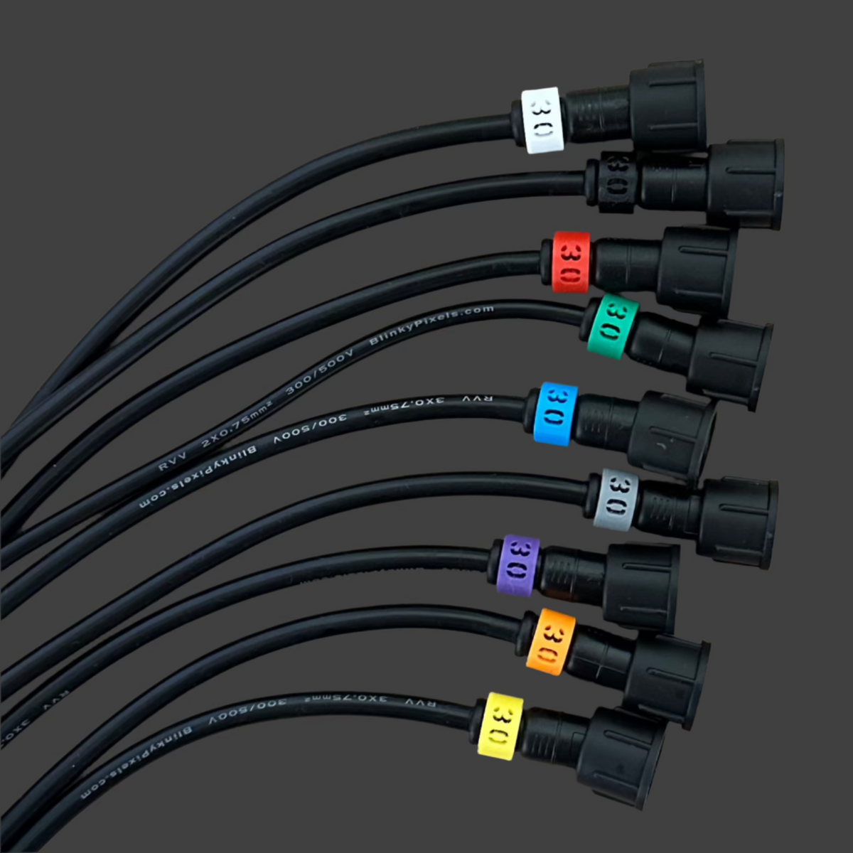 Number 30 ID Clip for RGB Pixel Extensions and Pigtails