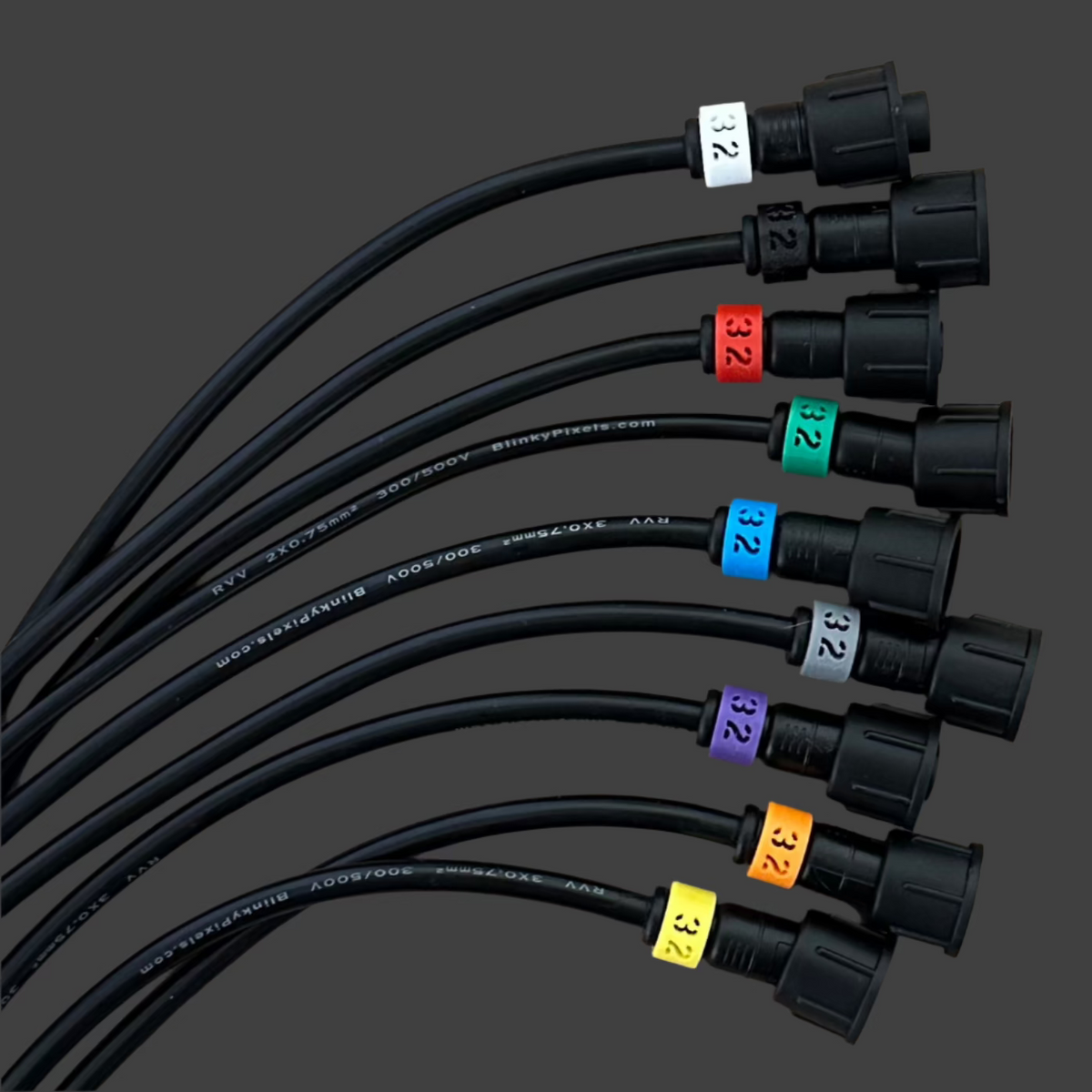Number 32 ID Clip for RGB Pixel Extensions and Pigtails