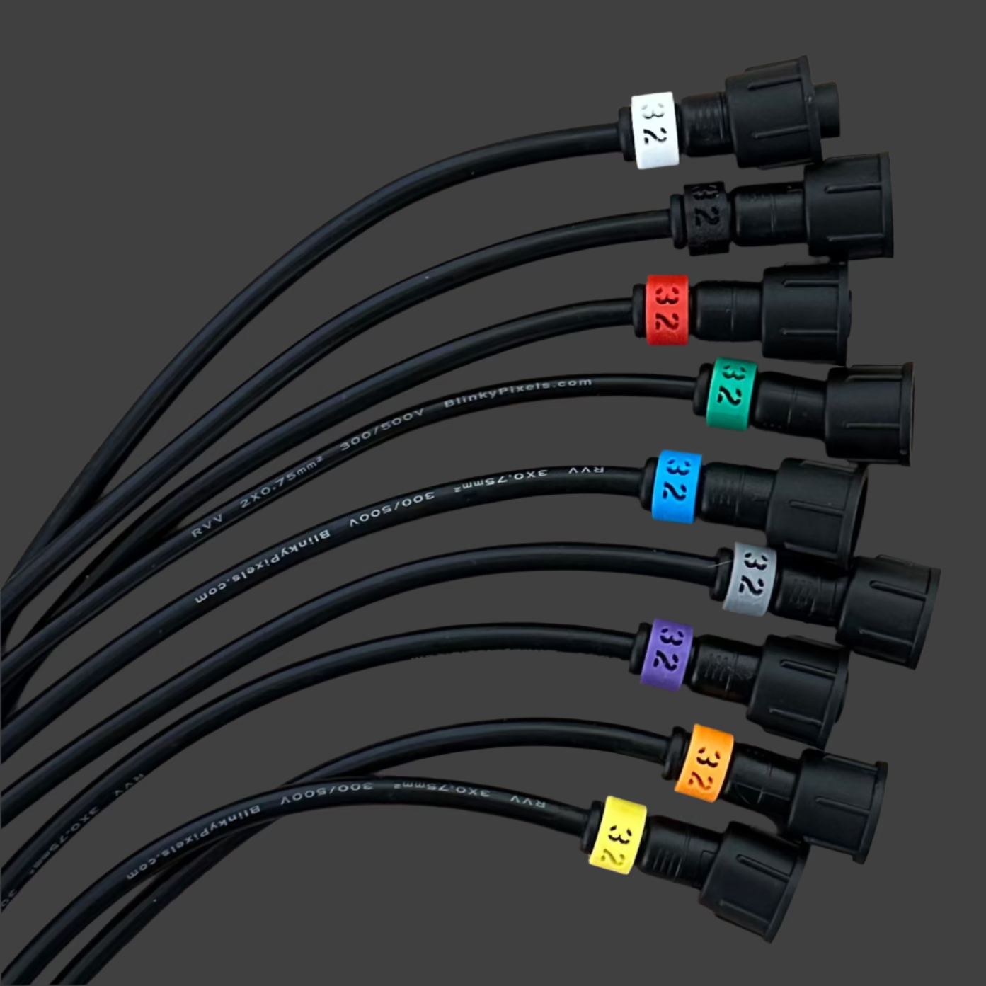 Number 32 ID Clip for RGB Pixel Extensions and Pigtails