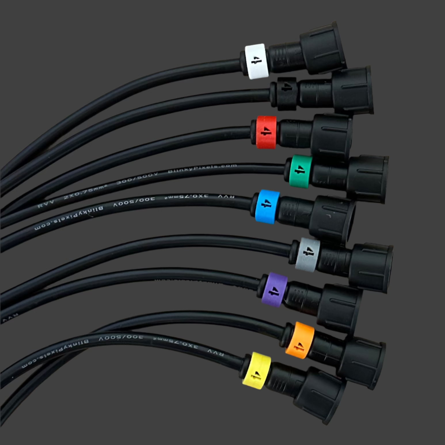 Number 4 ID Clip for RGB Pixel Extensions and Pigtails