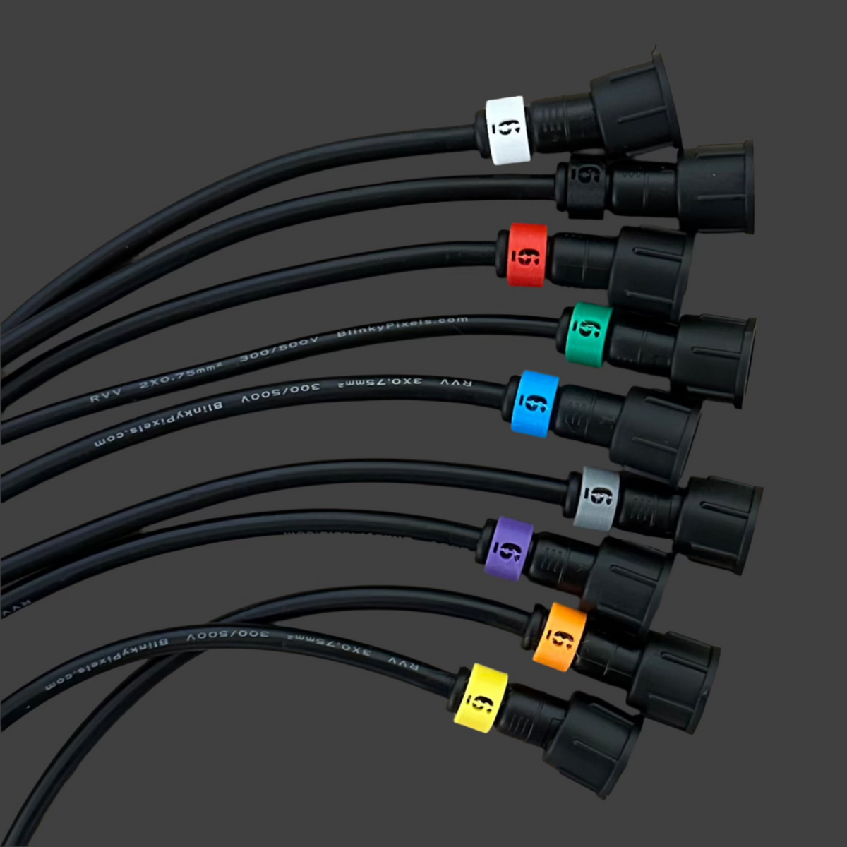 Number 6 ID Clip for RGB Pixel Extensions and Pigtails