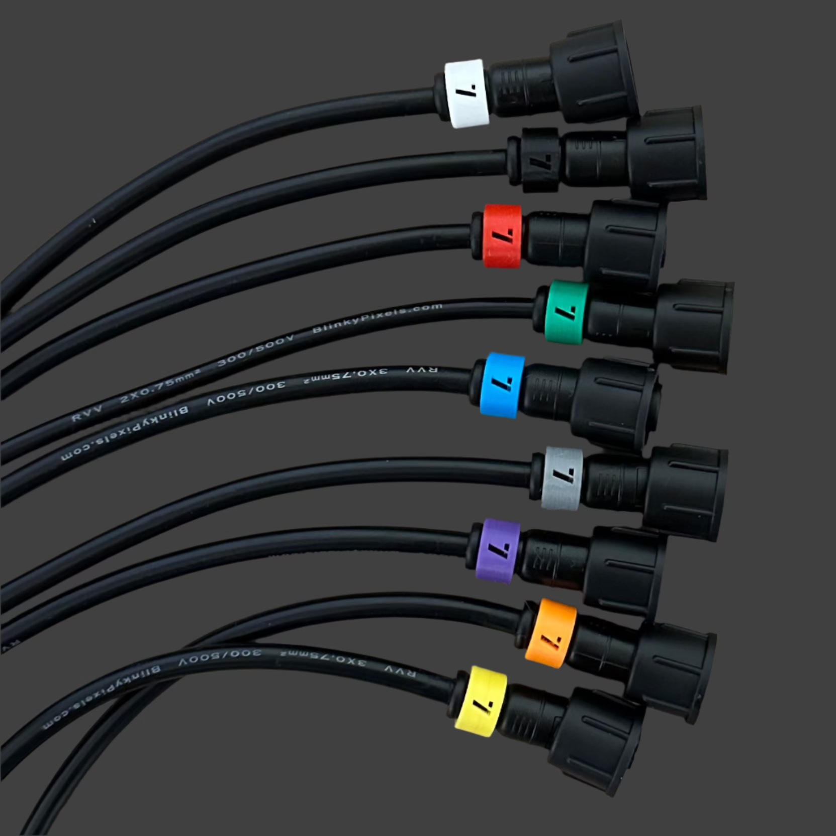 Number 7 ID Clip for RGB Pixel Extensions and Pigtails