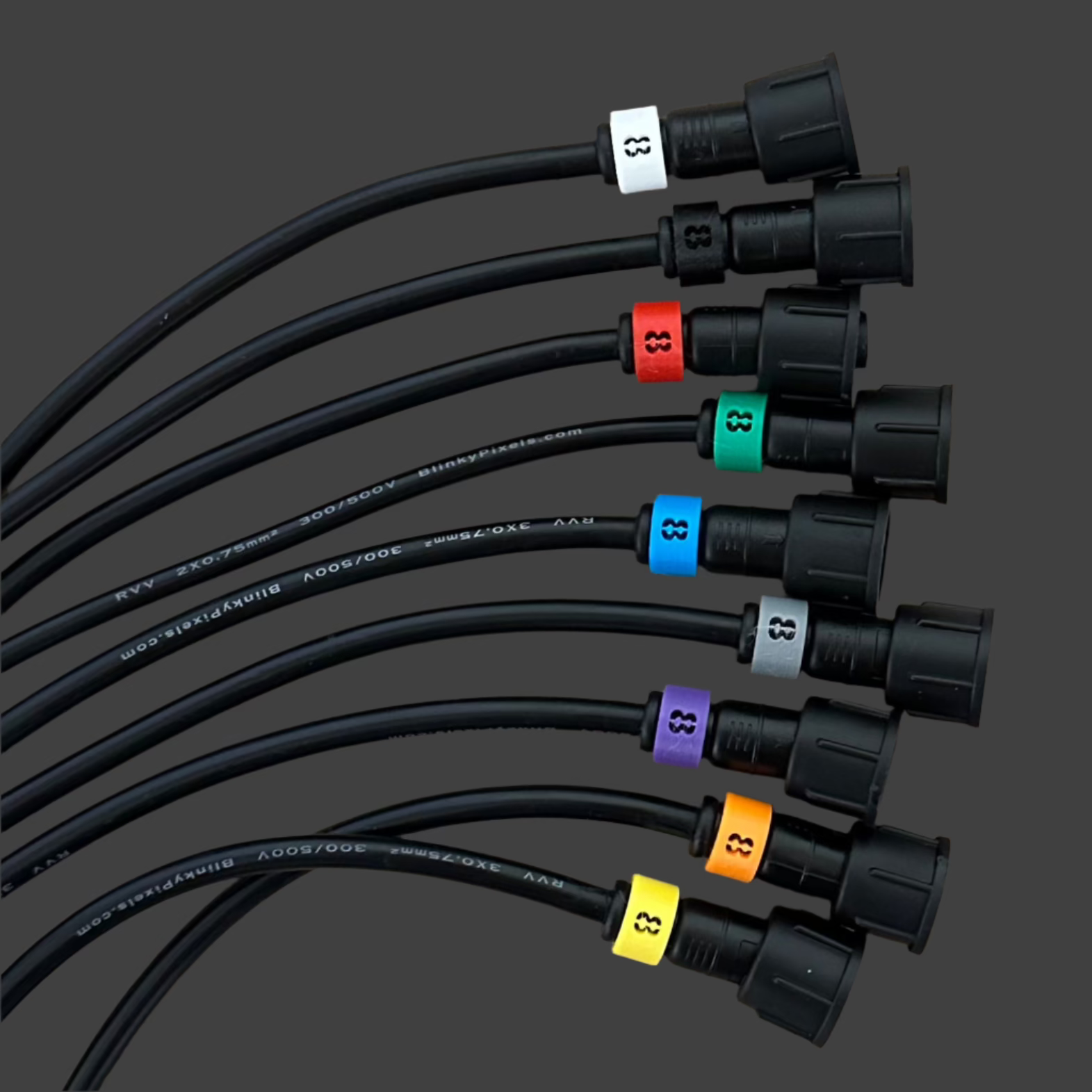 Number 8 ID Clip for RGB Pixel Extensions and Pigtails