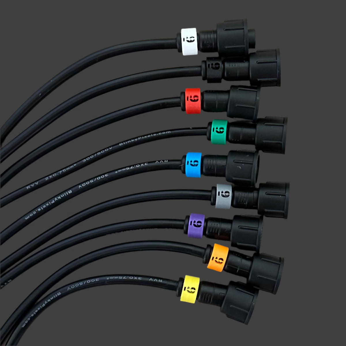 Number 9 ID Clip for RGB Pixel Extensions and Pigtails