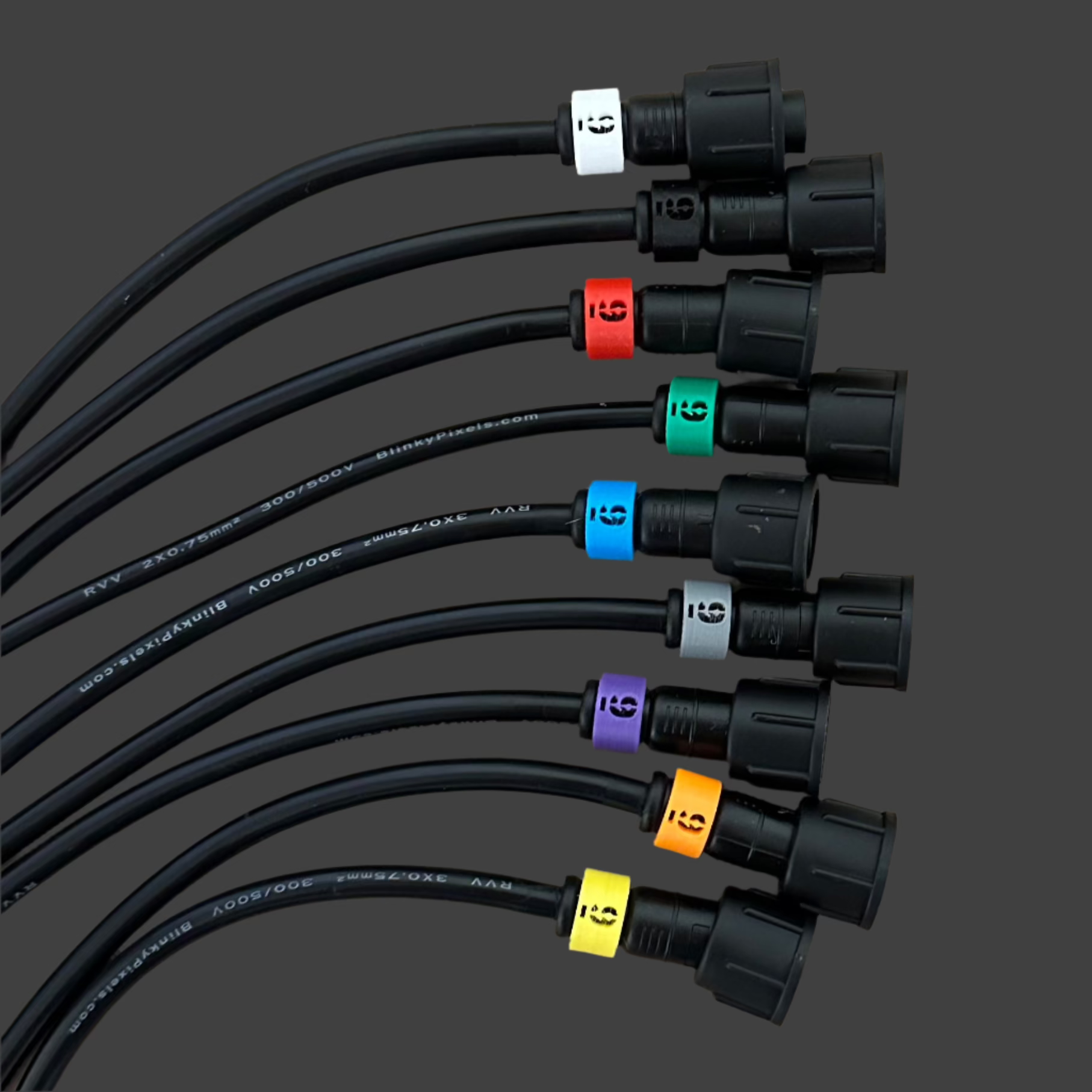 Number 9 ID Clip for RGB Pixel Extensions and Pigtails