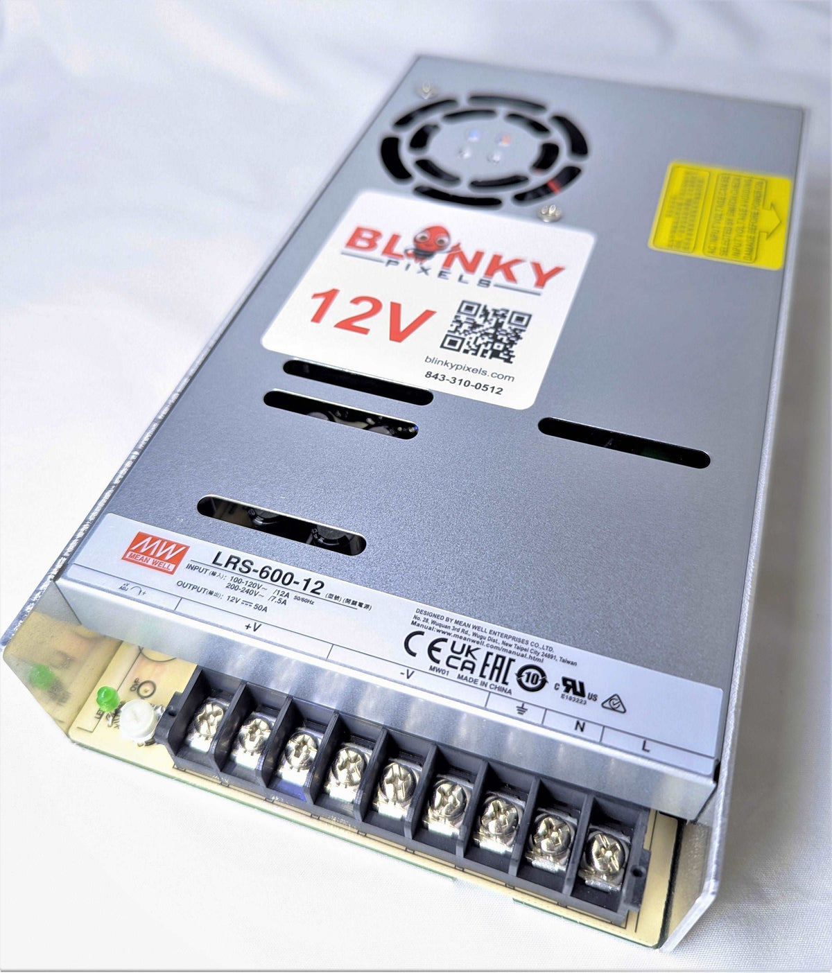 Power Supply - 12v - 600w - Meanwell LRS-600-12