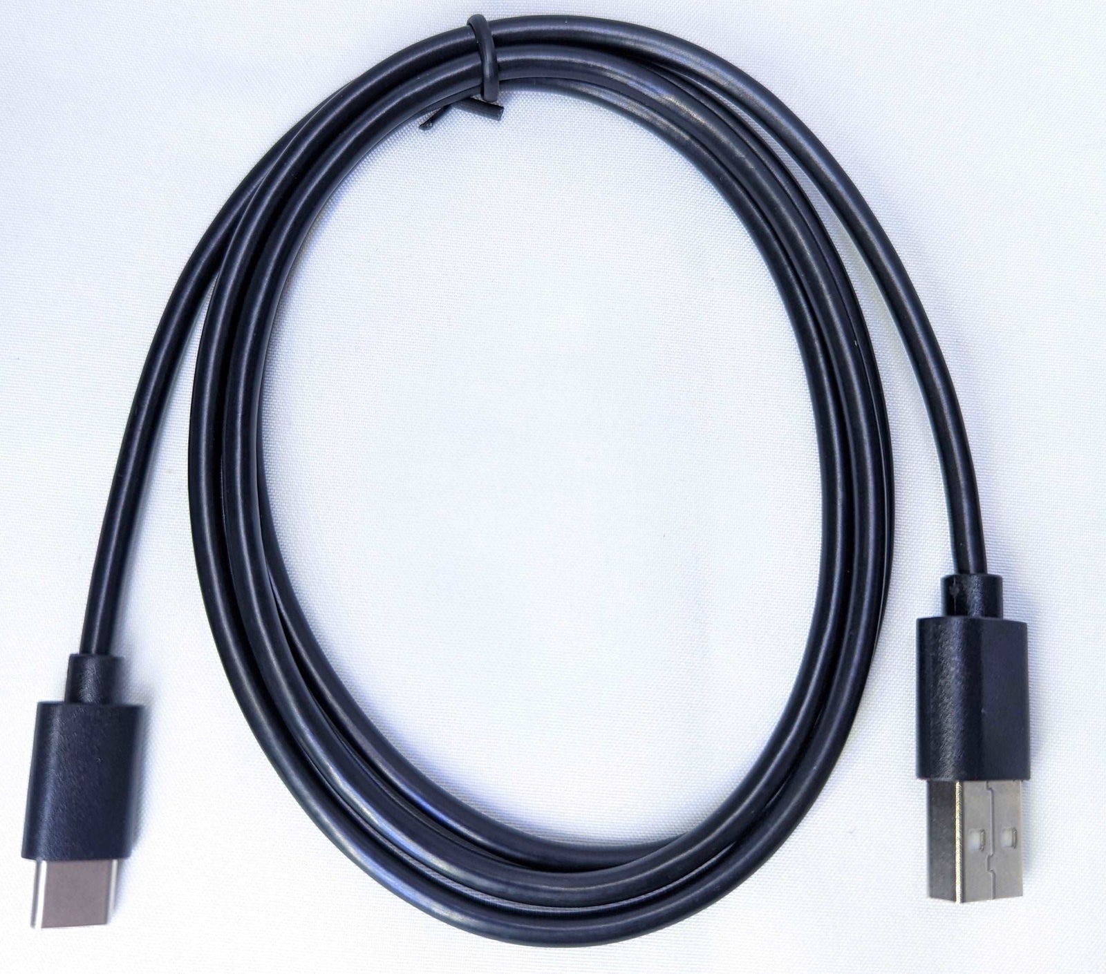 USB 2.0 Cable - Type A Plug to Type C Plug - 3ft - Black