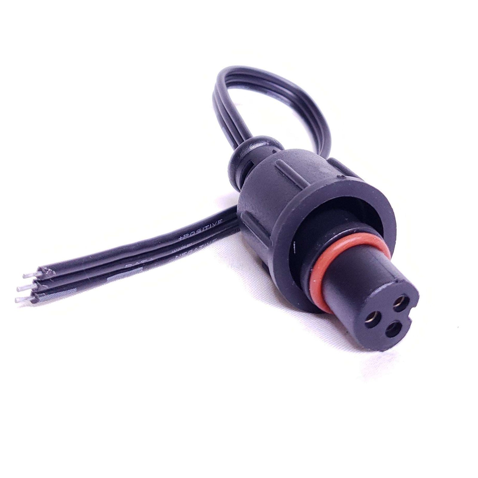 Pigtails - 3 Core - 8in - Flat Wire - Black