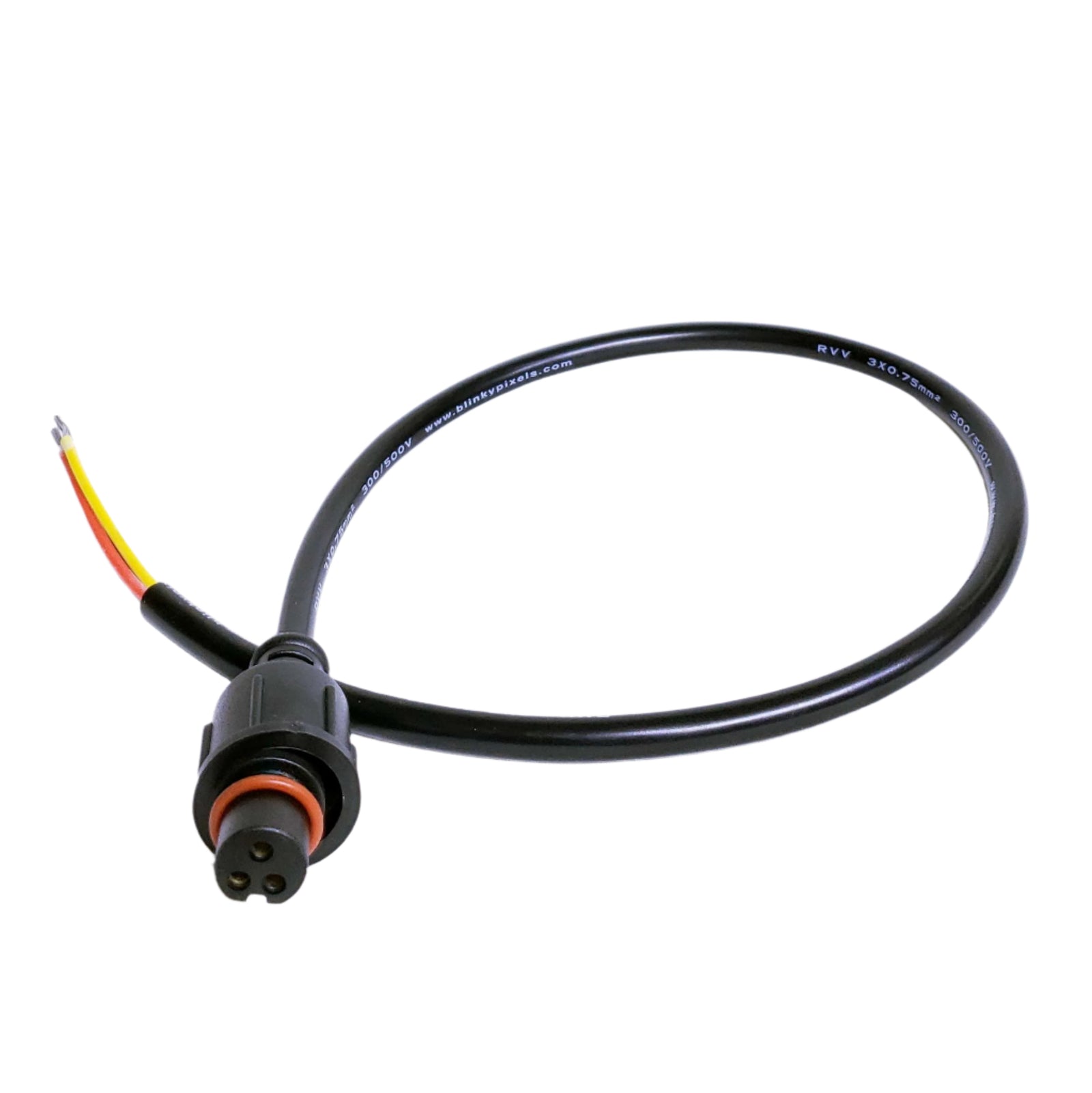 Pigtail - xConnect - 3 Core - 20in - Round Wire - Black