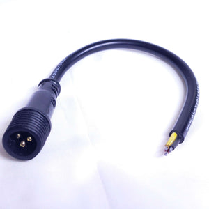 Pigtail (Male) - xConnect - 3 Core - 8in / 0.2m - Round Wire - Black