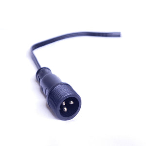 Pigtail (Male) - xConnect - 3 Core - 8in / 0.2m - Flat Wire - Black