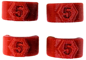 Cable ID Clips - Numbers (1-8)